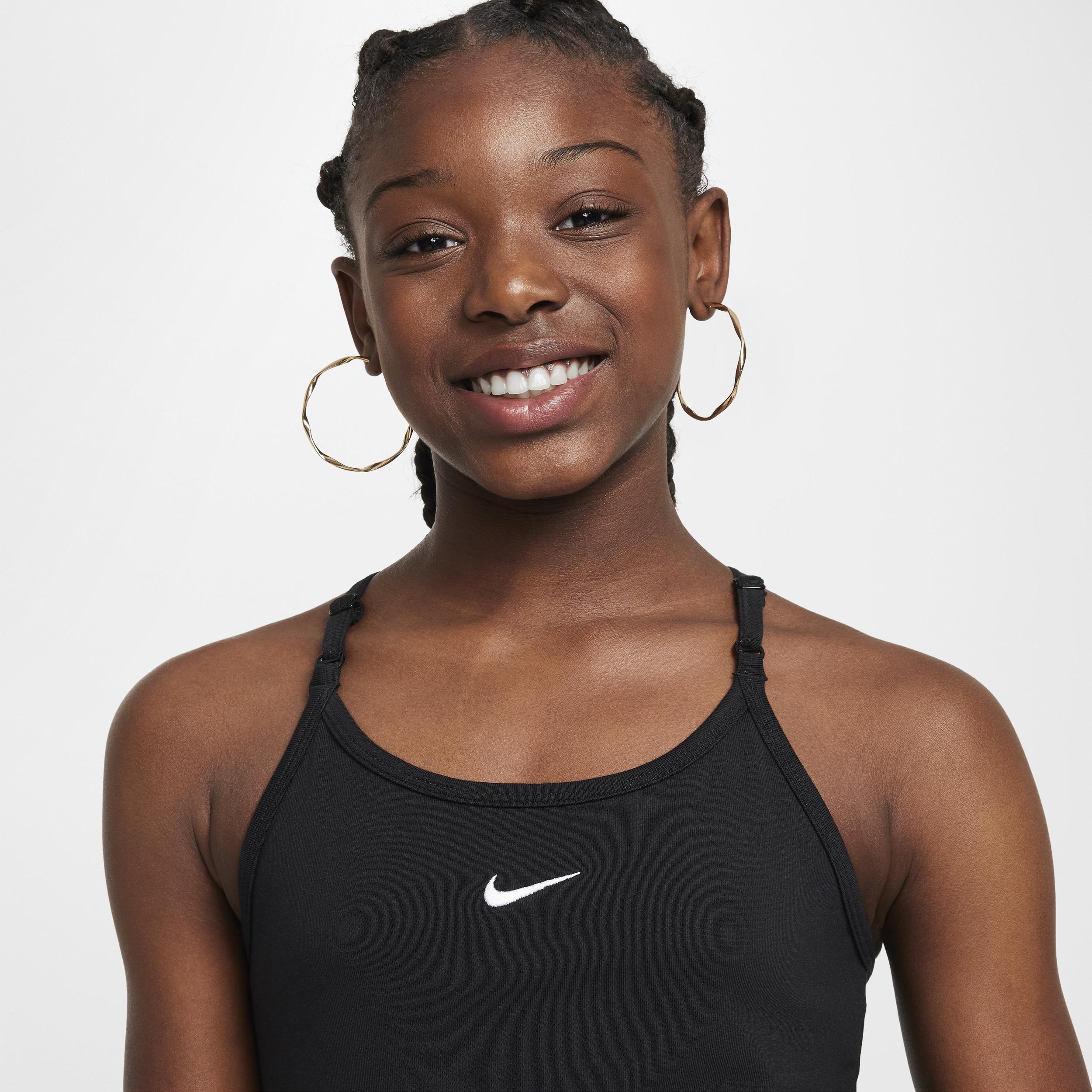 Nike Kids' Sportswear Stretch Racerback Dress in Aegean Storm/White at Nordstrom, Size Xl Product Image
