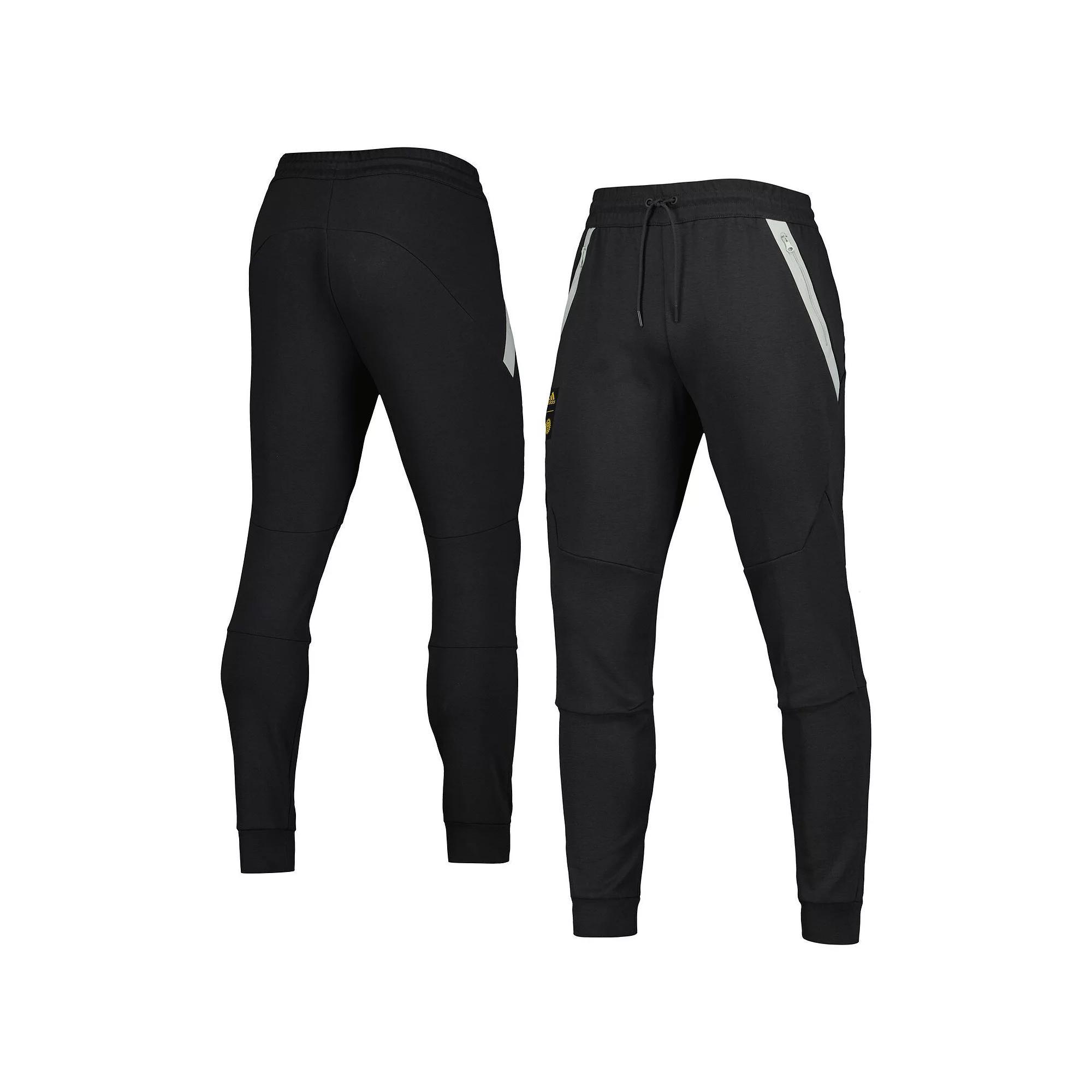 Mens adidas Black Orlando City SC 2023 Player Club Travel Pants Product Image