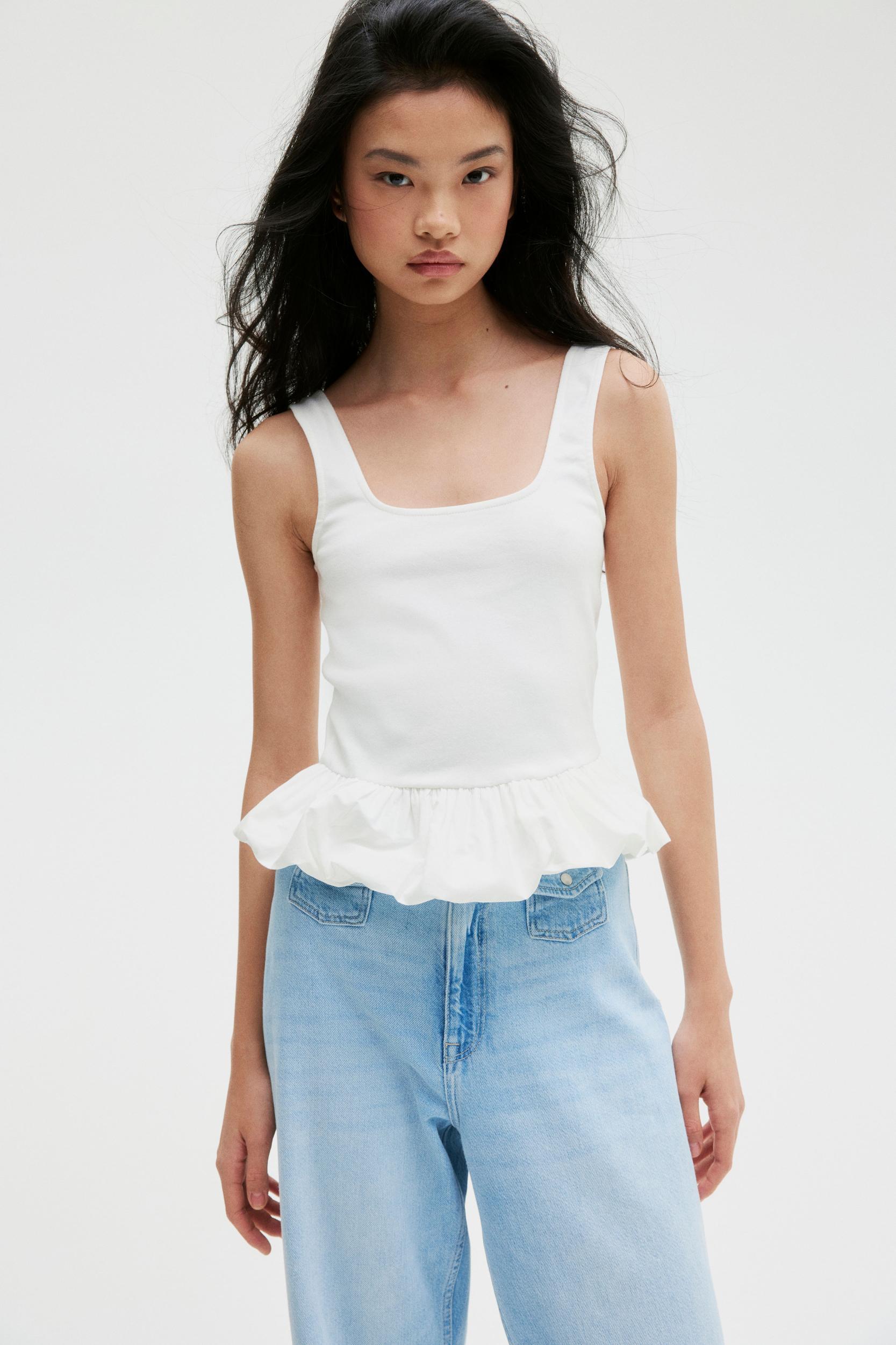 Bubble-Hem Tank Top Product Image