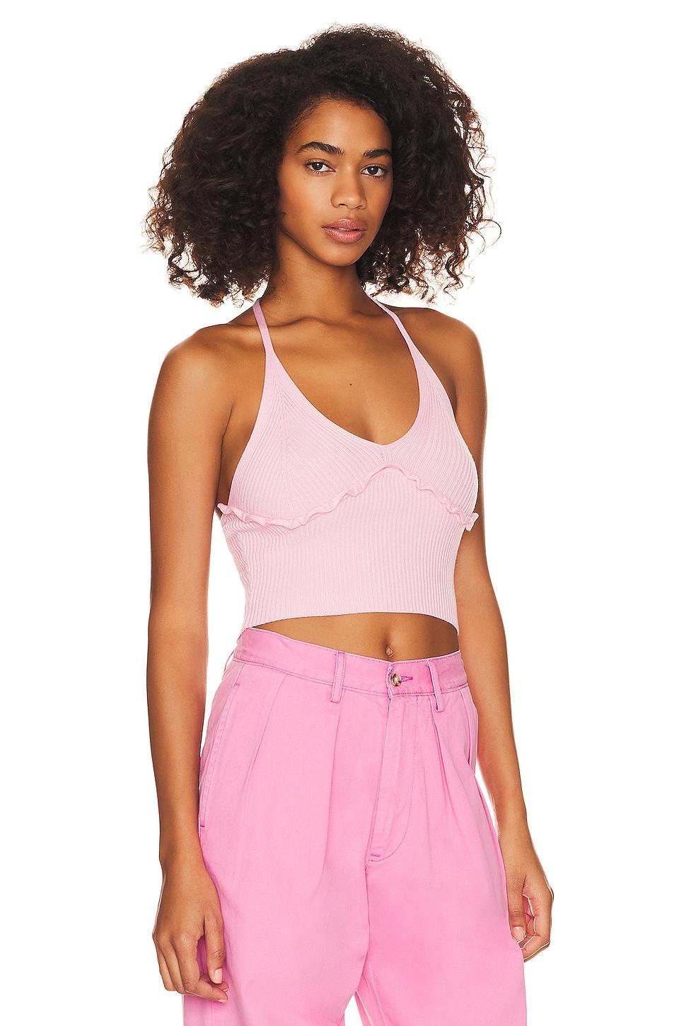 Sanyia Halter Crop Top MAJORELLE Product Image