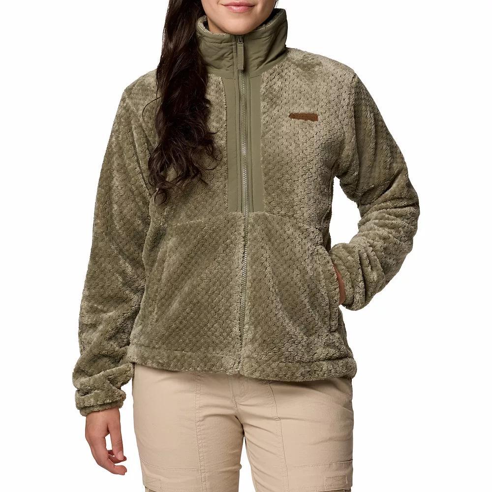 Women's Columbia Fire Side III Full Zip Jacket, Size: XXL, Black Teal Product Image