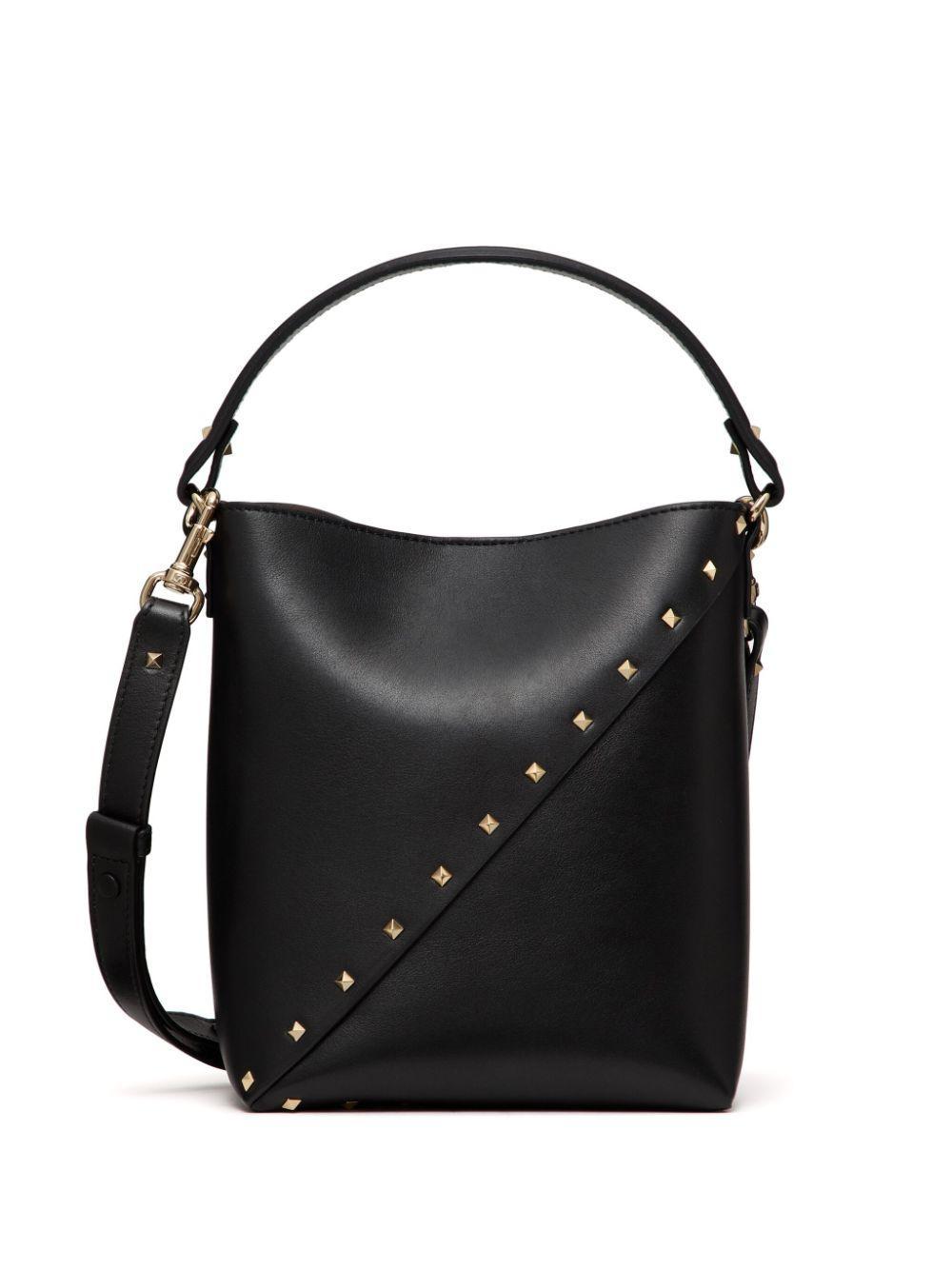 Rockstud Wispy leather bucket bag Product Image