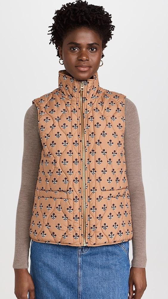 Marea Flower Block Print Quilted Vest | Shopbop Product Image