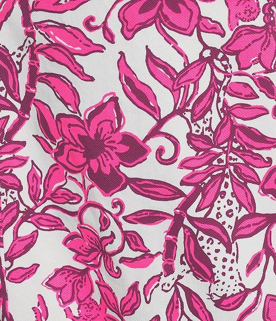 Lilly Pulitzer Mila Dobby Elderflower Print Crew Neck Short Sleeve Dress Product Image