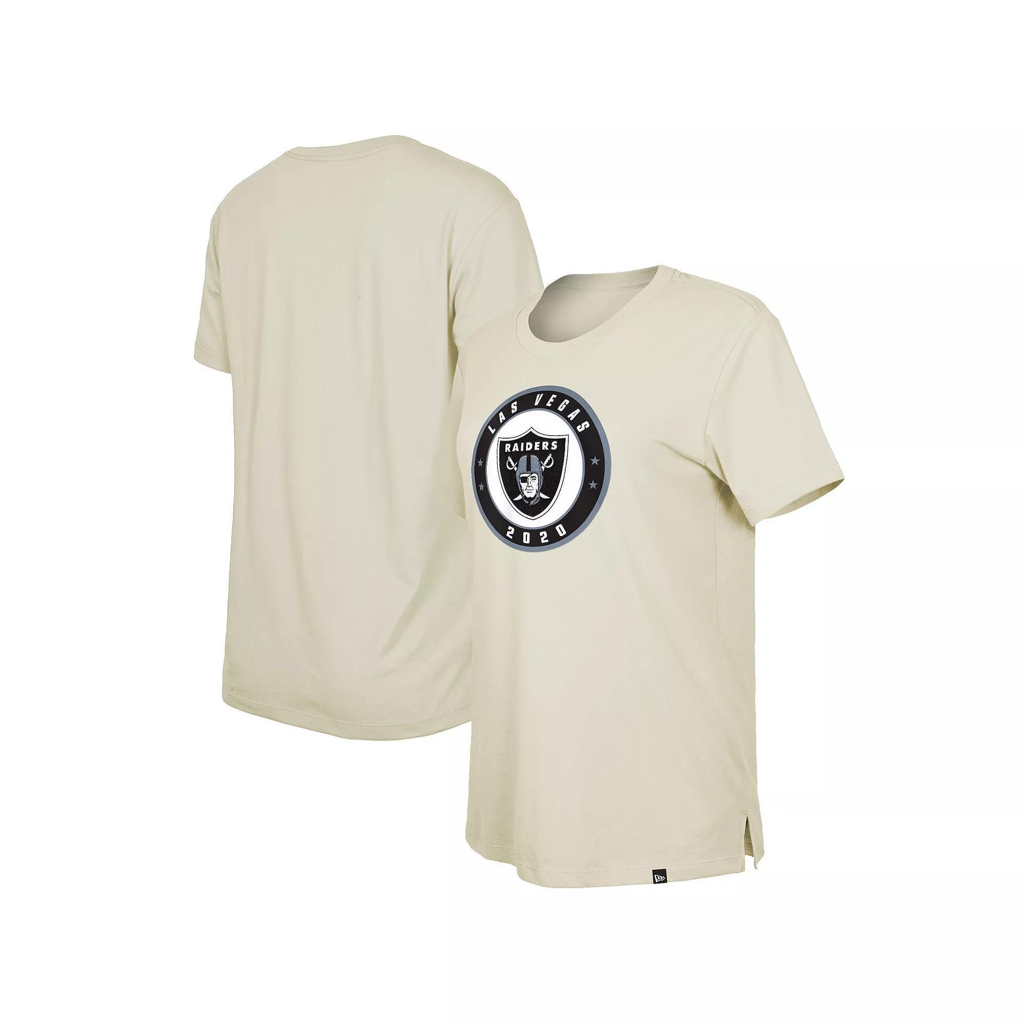 Women's New Era  Cream Las Vegas Raiders 2023 NFL Draft T-Shirt, Size: Large, Lvr Beige Product Image