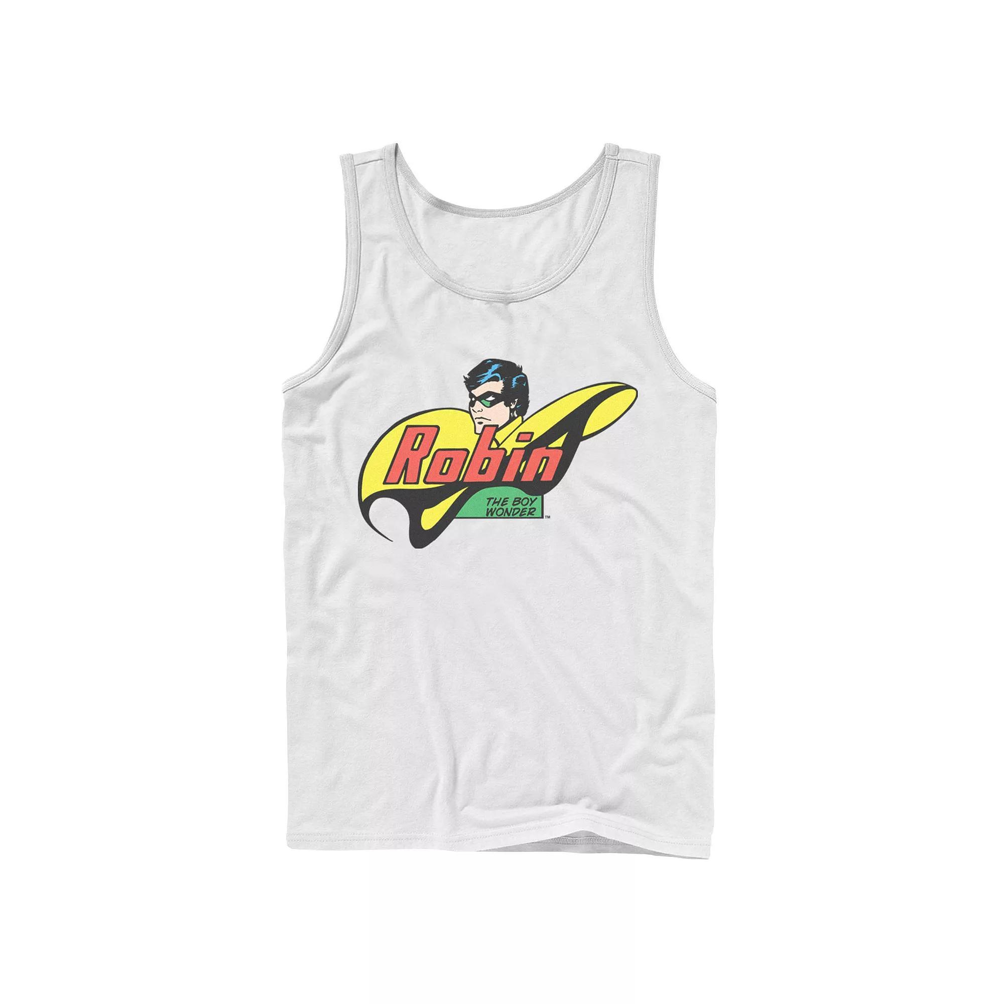 Men's DC Comics Robin The Boy Wonder Comic Tank Top, Size: Large, White Product Image