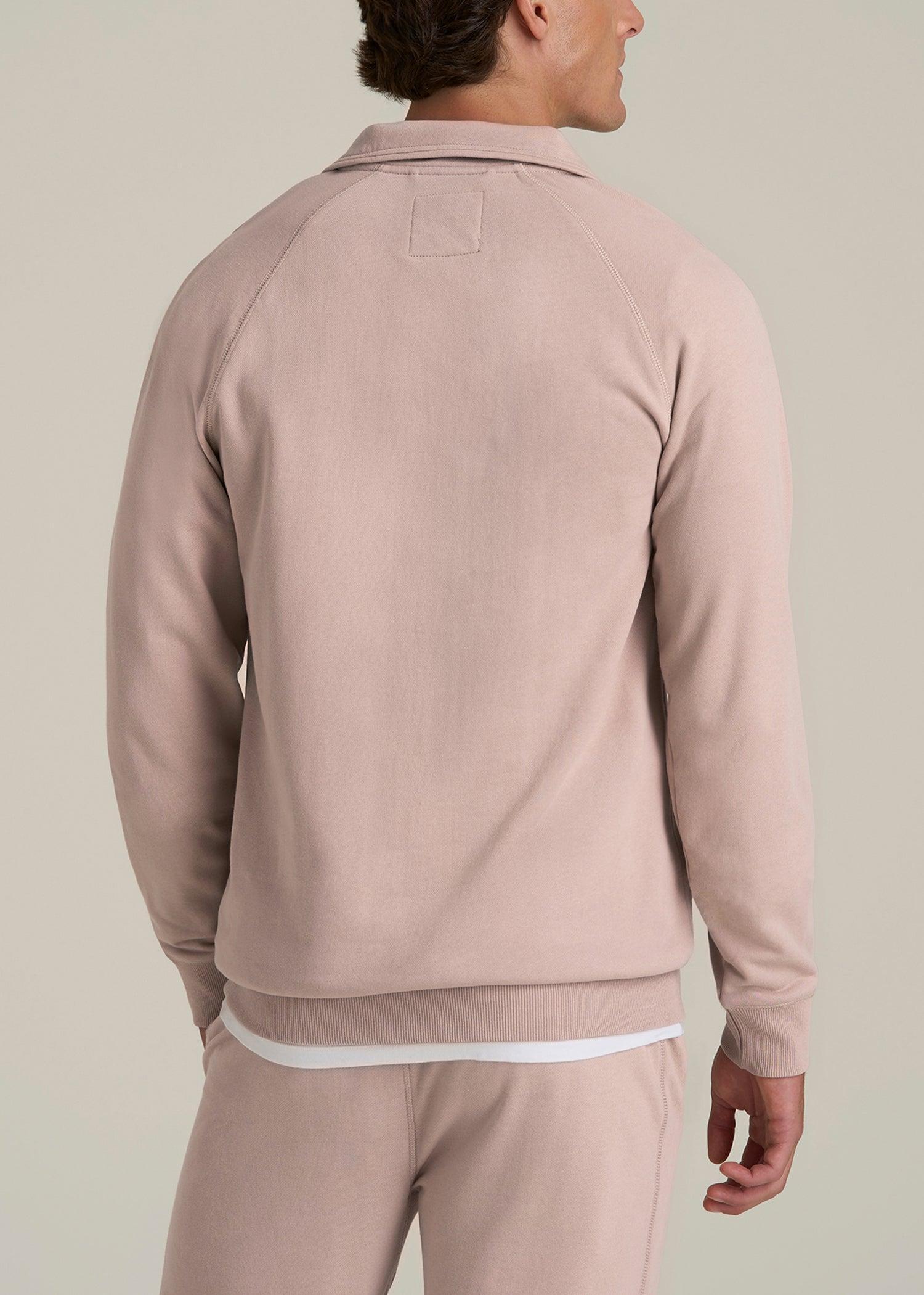 Wearever 2.0 French Terry Quarter-Zip Tall Men's Sweatshirt in Desert Rose Male Product Image