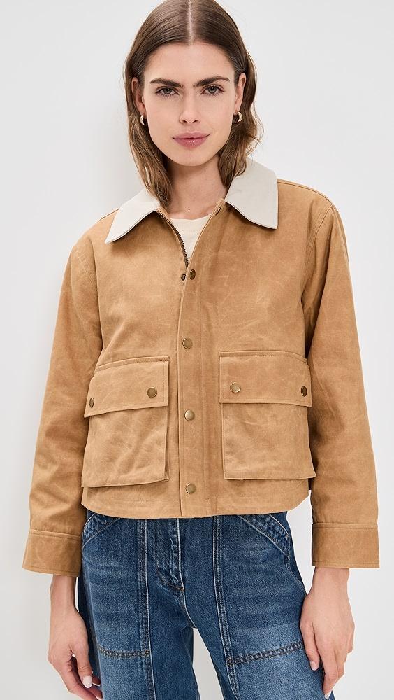 THE GREAT. The Waxed Swingy Jacket | Shopbop Product Image