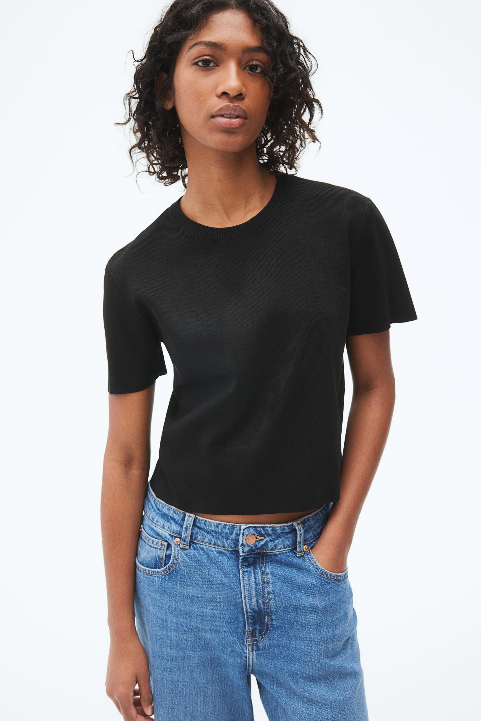Fine-Knit T-Shirt Product Image