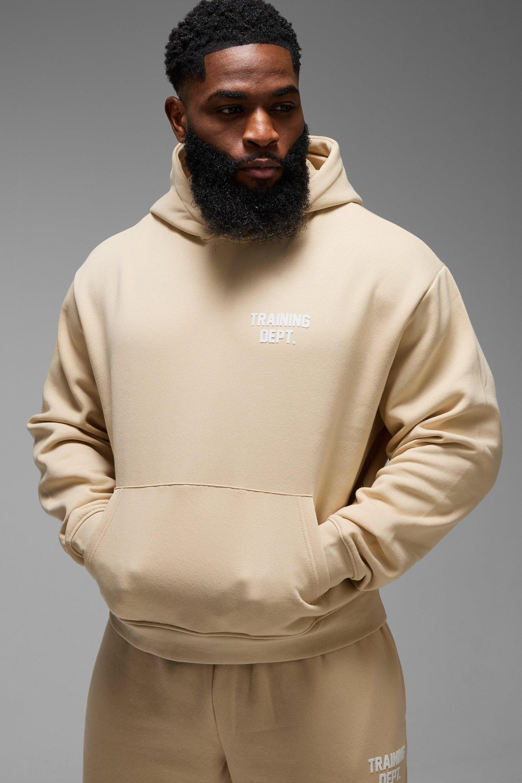 Man Active Training Dept Oversized Boxy Hoodie | boohooMAN USA Product Image