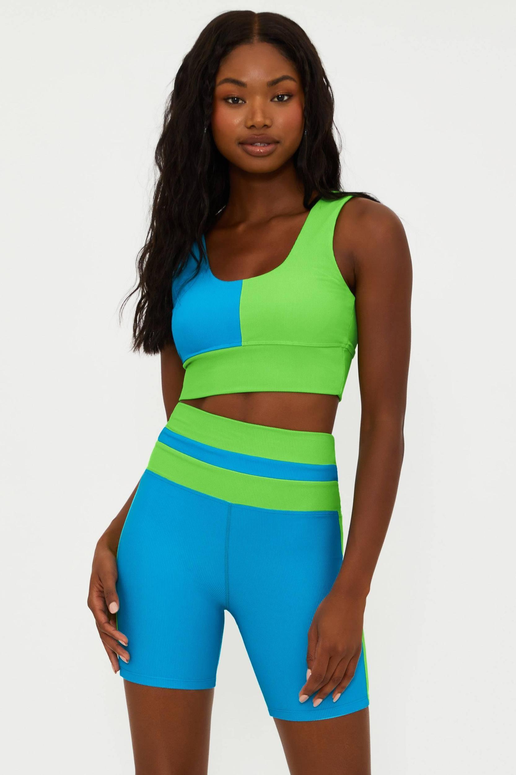 Carina Top Palm Green Colorblock Product Image