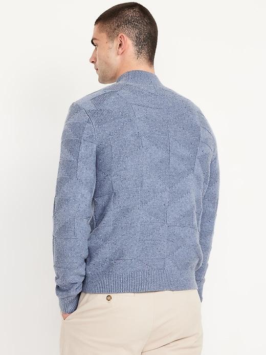 Mock-Neck Neps Sweater Product Image