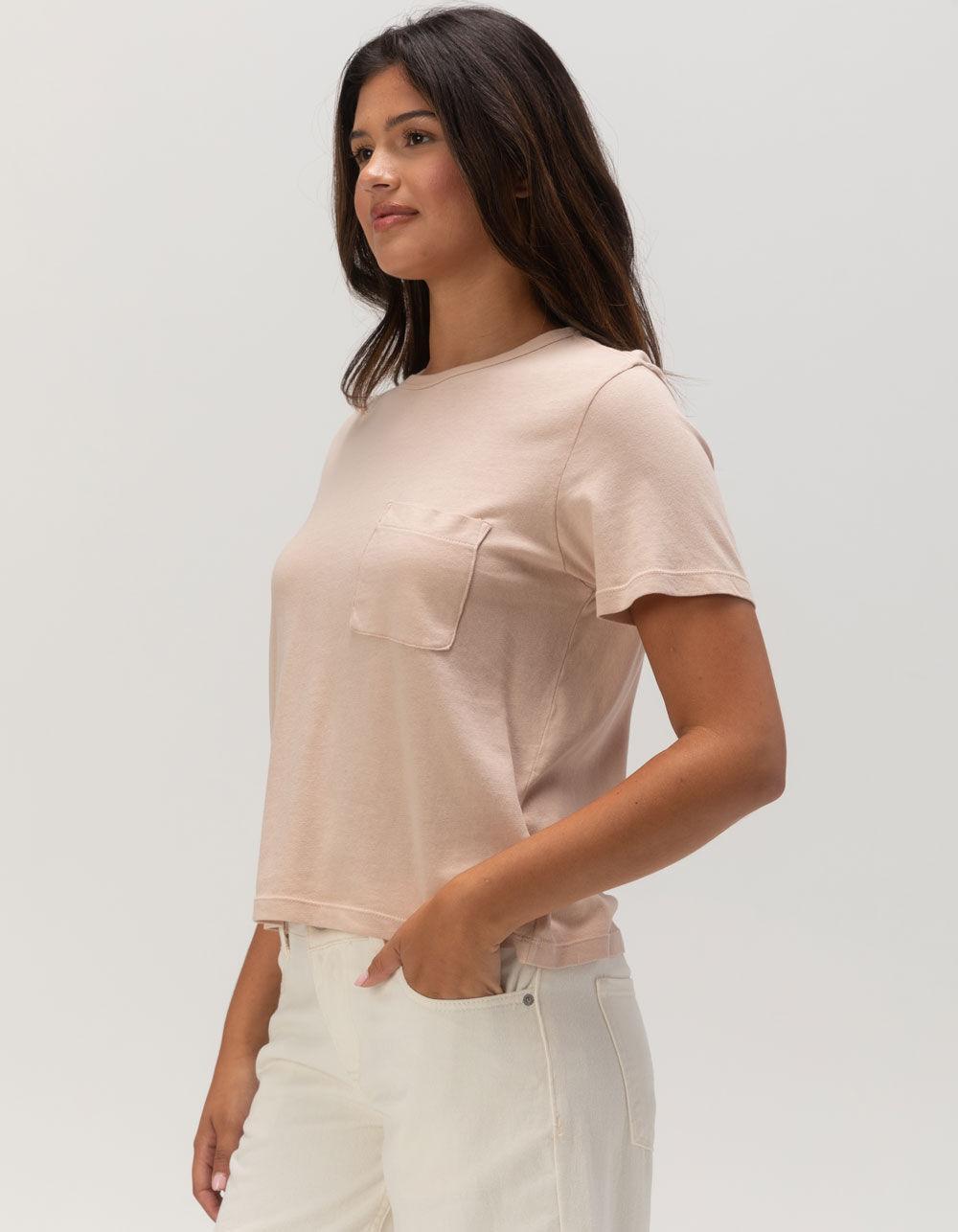 BRIXTON Carefree Womens Pocket Tee - LIGHT PINK Product Image