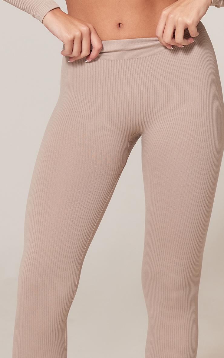 Stone Structured Snatched Rib Leggings Product Image
