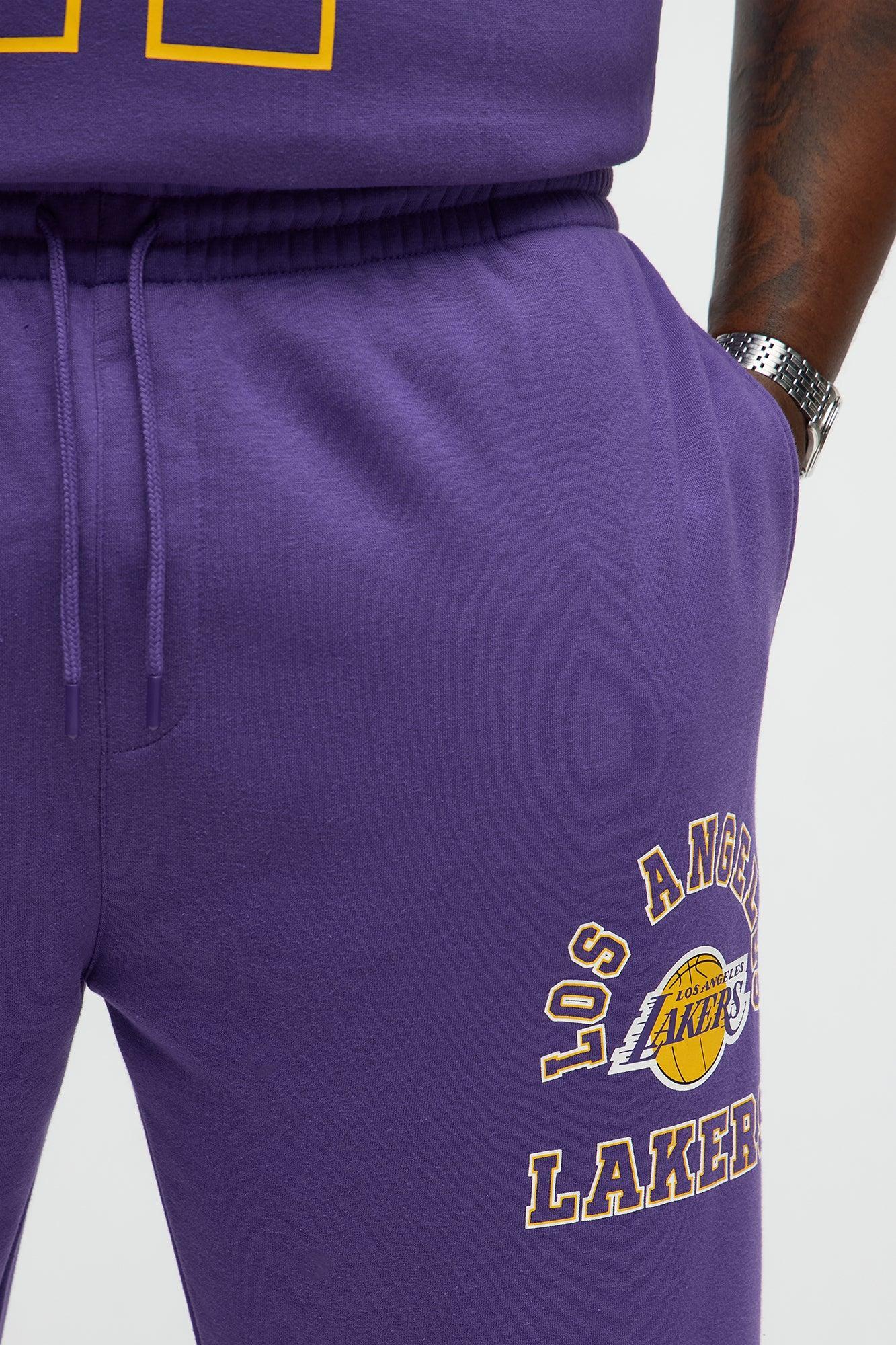 Lakers Basketball Sweatpants - Purple Male Product Image