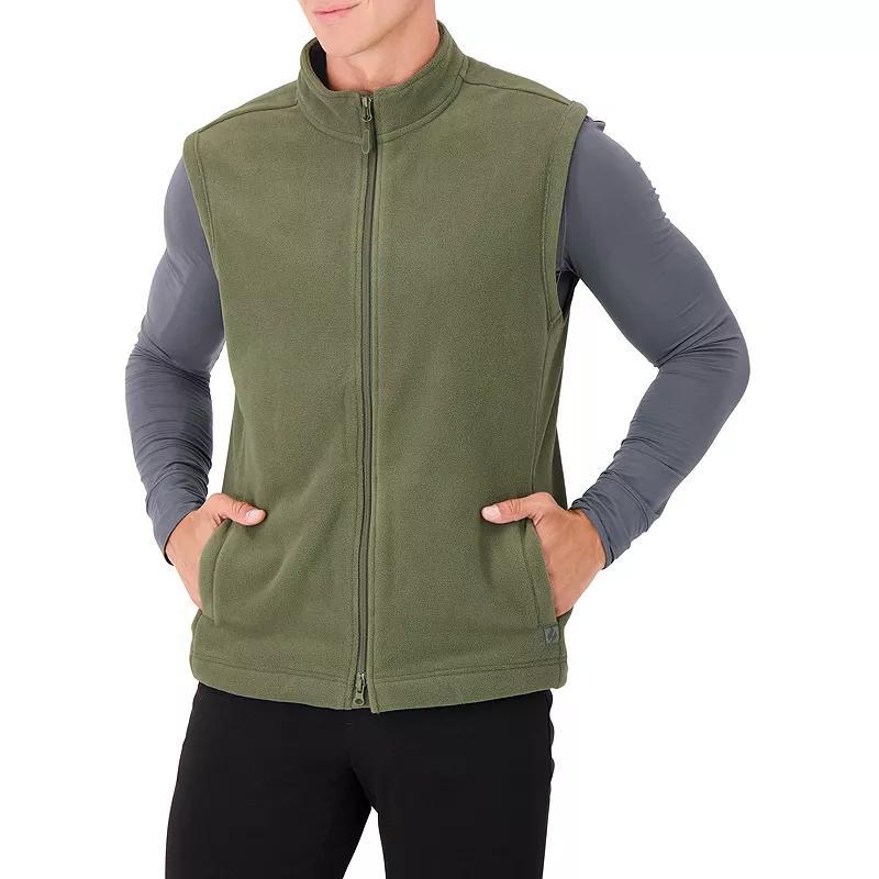 Men's Heat Holders Original Fleece Double Zipper Vest, Size: Large, Black Product Image