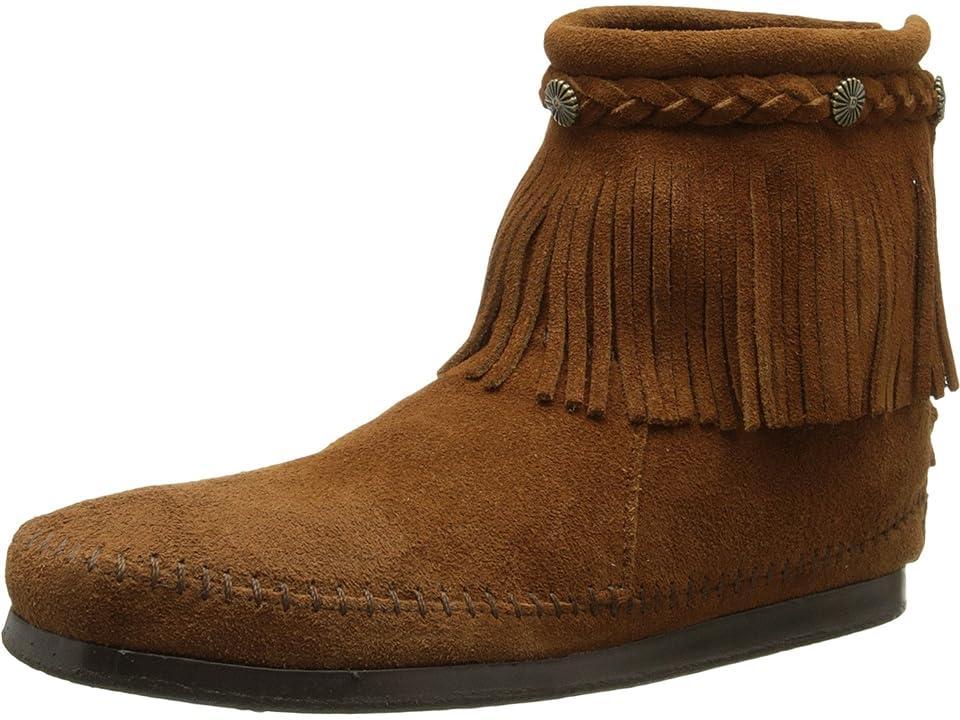Minnetonka Concho Suede Fringe Boots Product Image