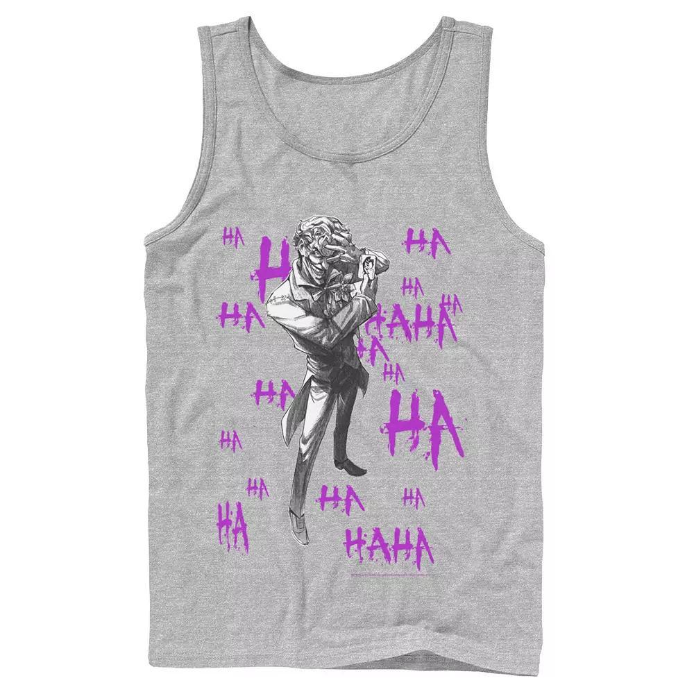 Men's DC Comics Joker HAHAHA Portrait Tank Top, Size: Large, White Product Image
