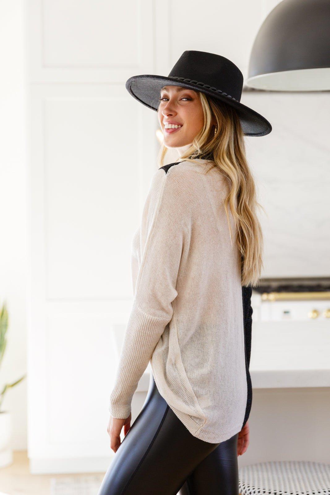 Can't Touch This Sparkle Color Blocked Sweater (Online Exclusive) Product Image
