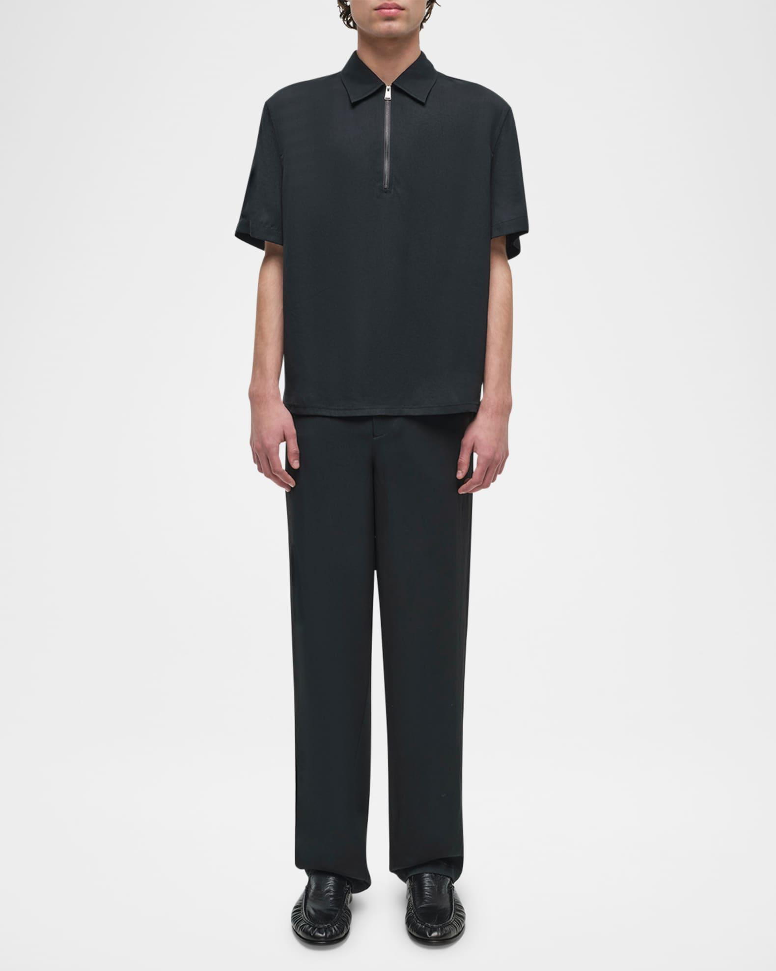 Men's Ethan Quarter-Zip Polo Shirt Product Image