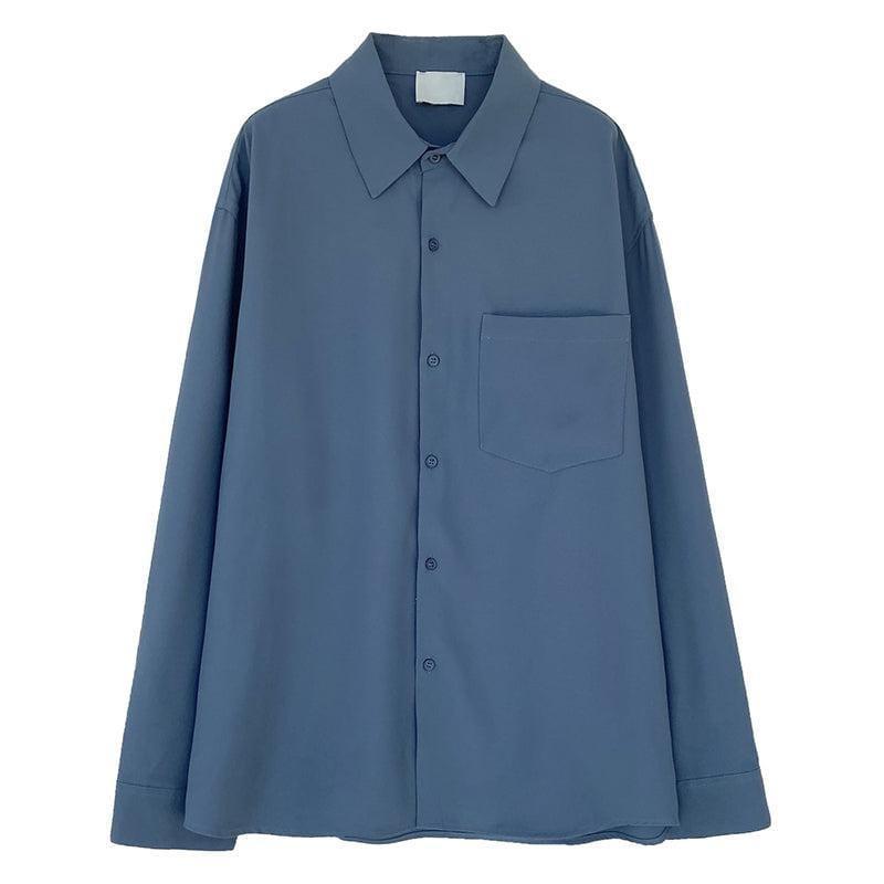 RT No. 4443 ESSENTIALS BUTTON-UP COLLAR SHIRT Product Image