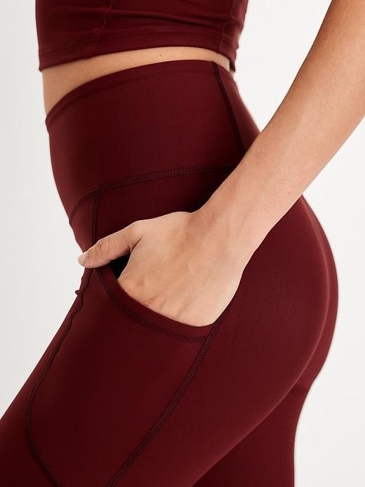High-Waisted PowerSoft Crop Leggings Product Image
