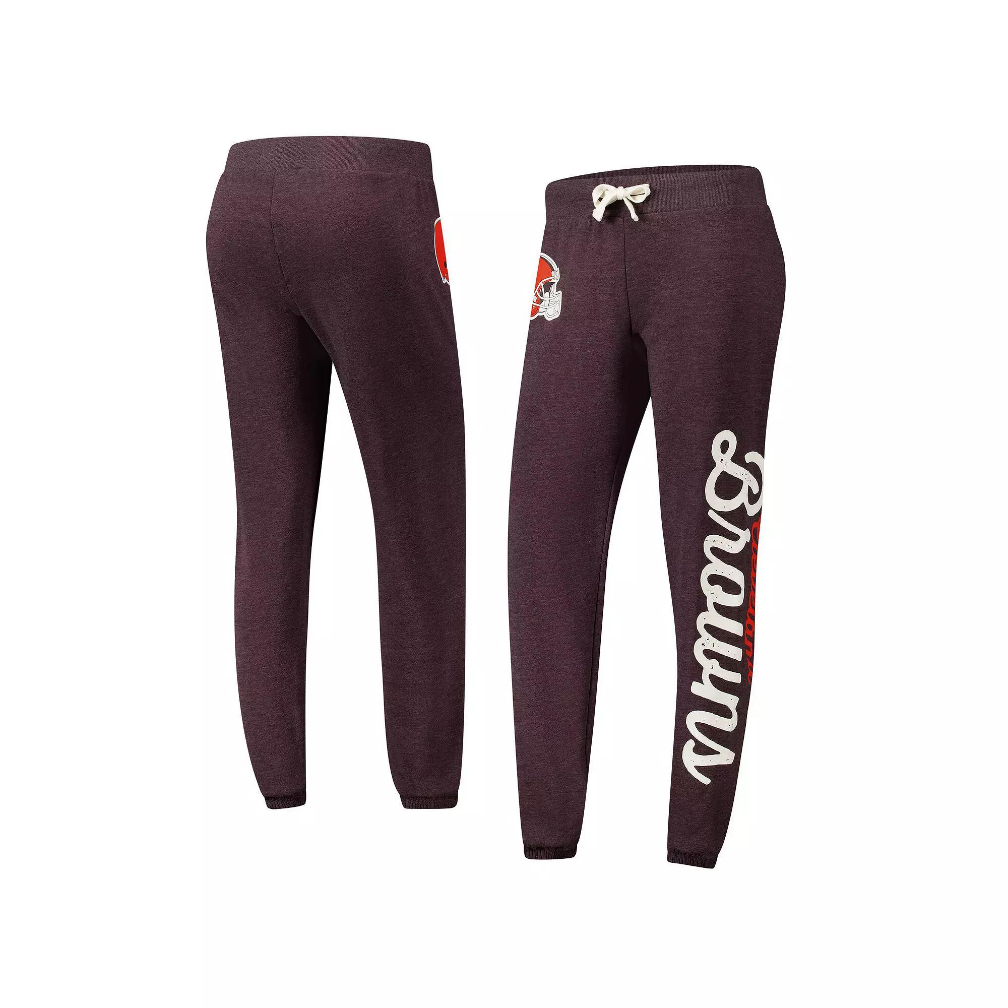 Women's G-III 4Her by Carl Banks Brown Cleveland Browns Scrimmage Fleece Pants, Size: Small Product Image