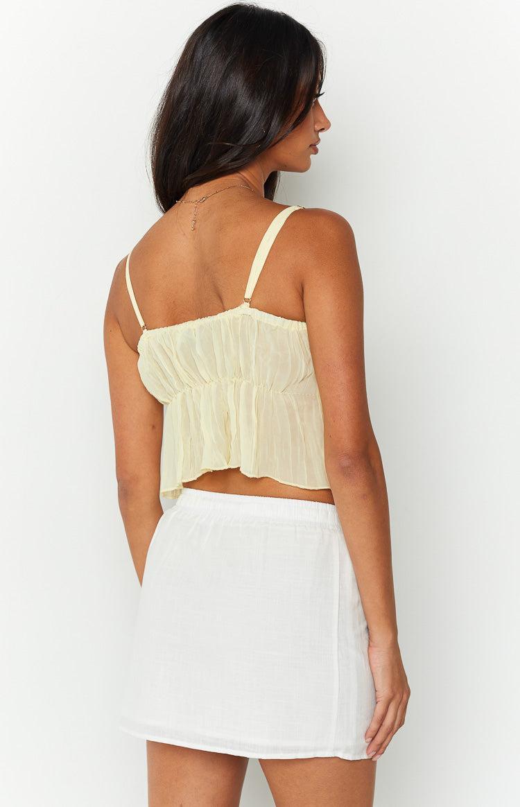 Maven White Mini Skirt Product Image