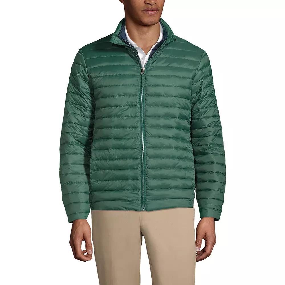 Men's Lands' End School Uniform ThermoPlume Jacket, Size: Large, Green Product Image