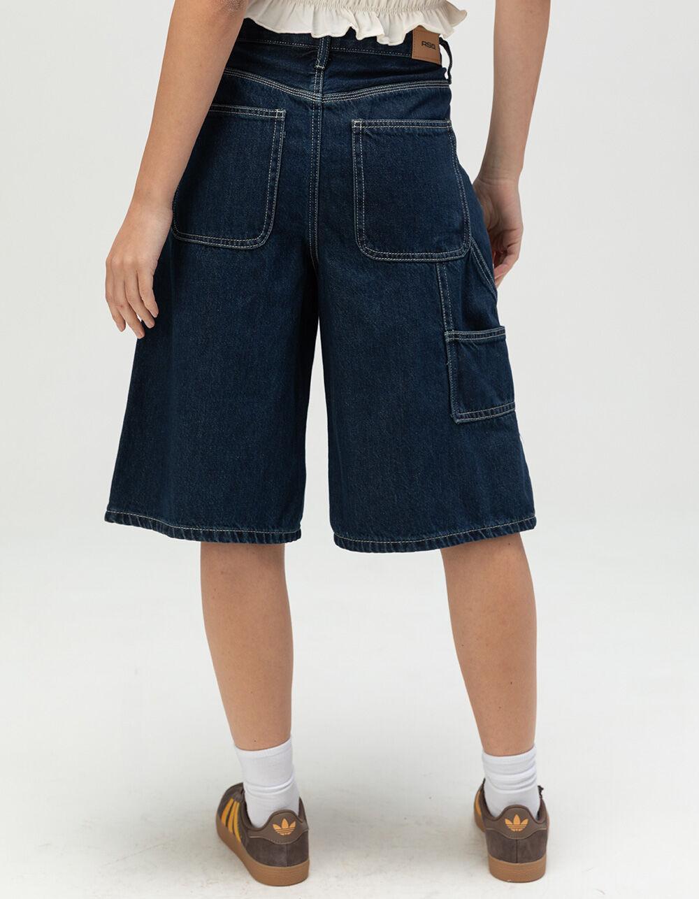 RSQ Womens Low Rise Carpenter Jorts - DARK RINSE Product Image
