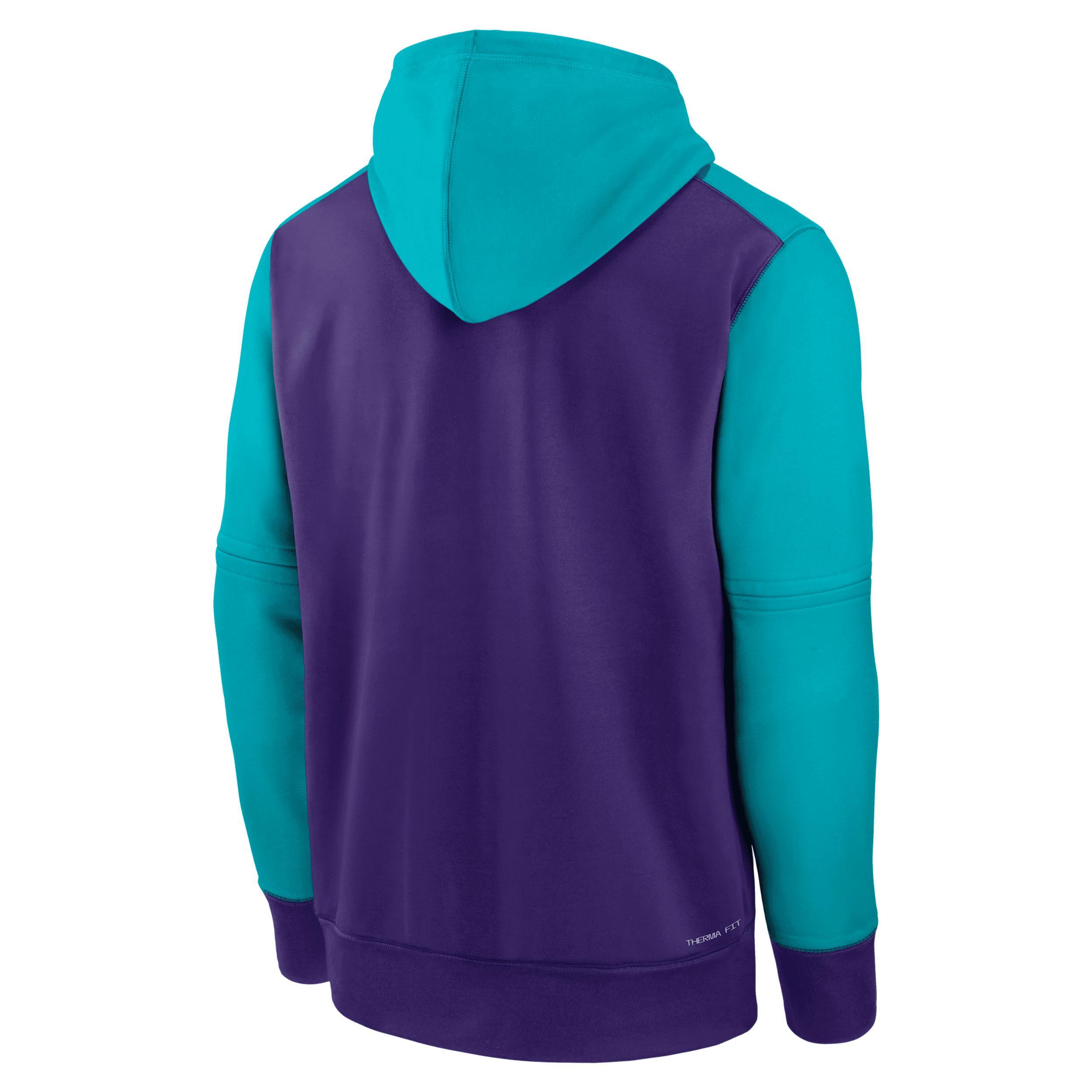Men's Arizona Diamondbacks Authentic Collection City Connect Nike Therma MLB Pullover Hoodie Product Image