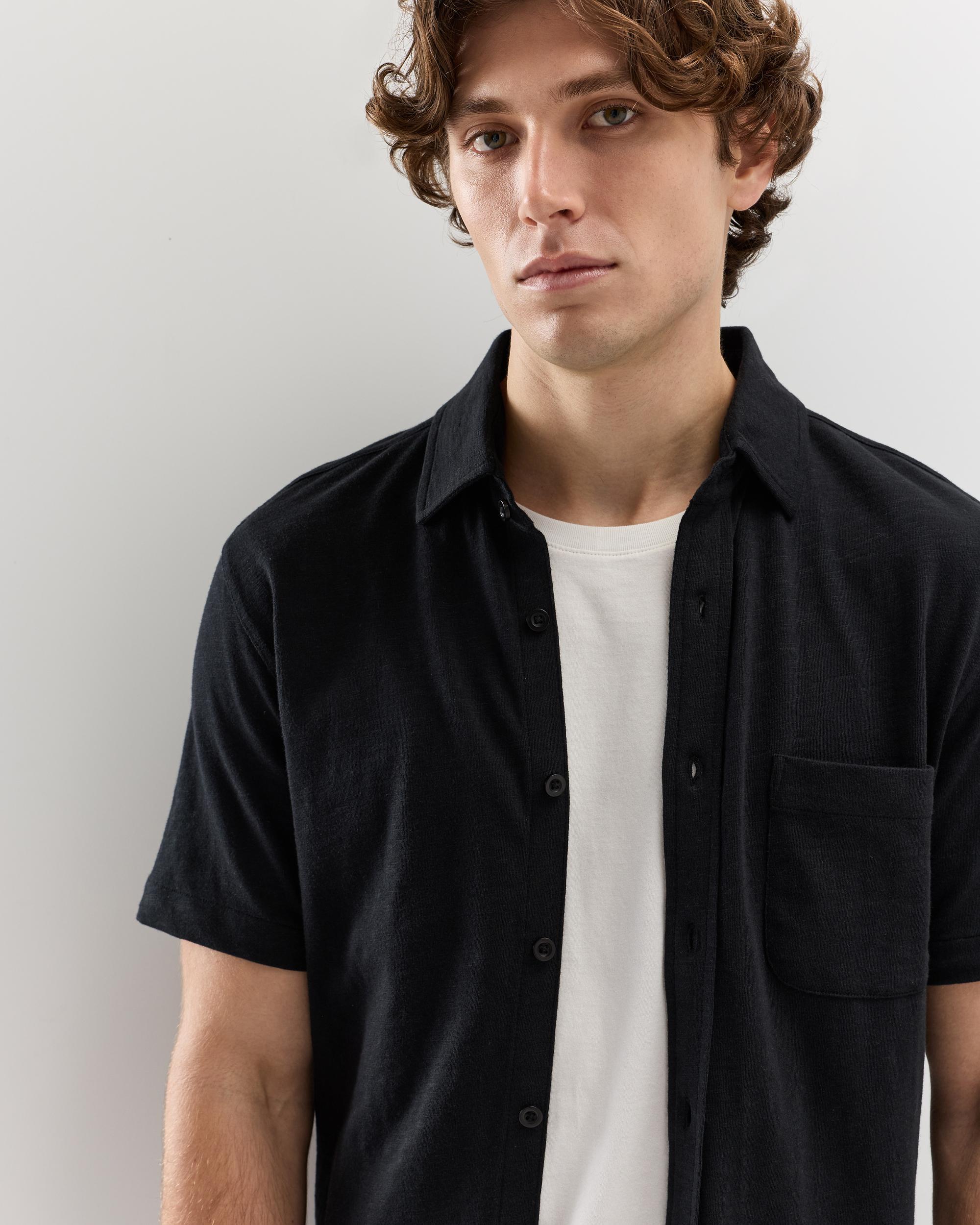 Quince | Men's Slub Short Sleeve Button Up Shirt Organic Cotton Product Image