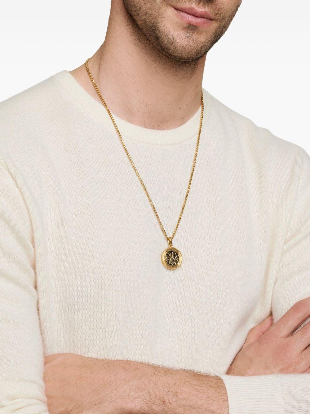 18kt yellow gold St. Christopher amulet (34.5mm) Product Image