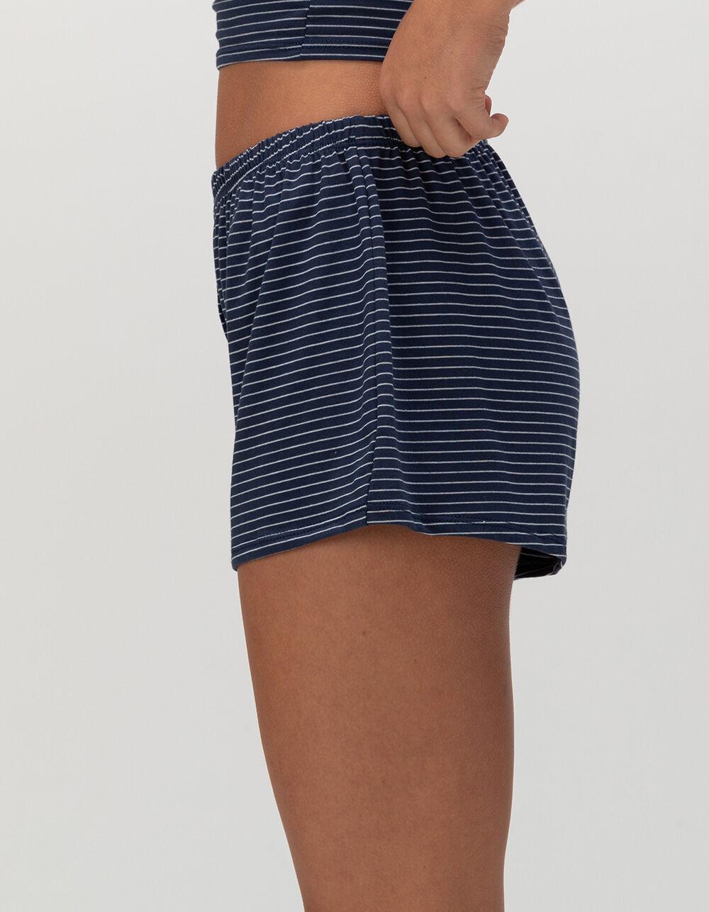 FULL TILT Button Front Womens Shorts - NAVY/WHITE Product Image