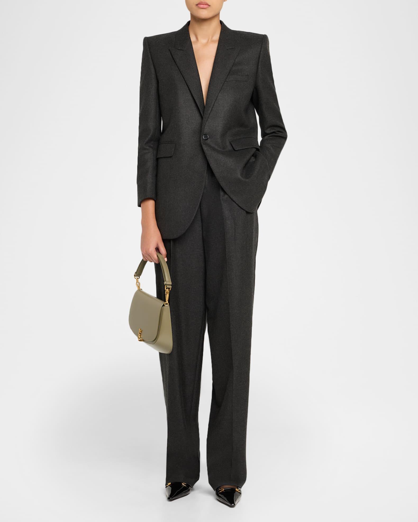 YSL Monogram Phone Holder Crossbody Bag in Leather Product Image