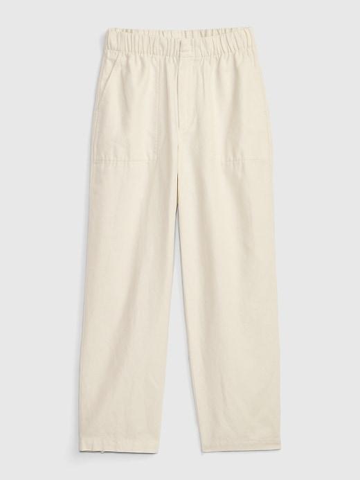 Linen-Cotton Pull-On Pants Product Image