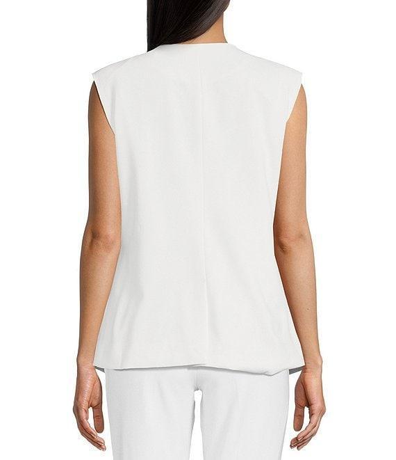 Takara Button Front Split Hem Vest Product Image