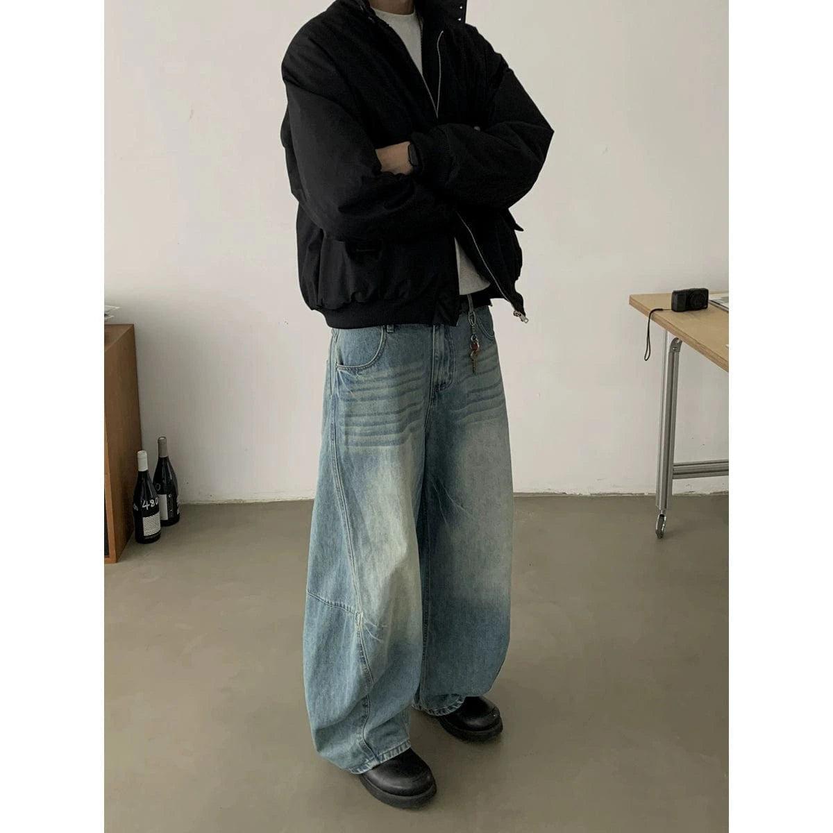 RT No. 18809 WASHED BLUE SCIMITAR JEANS Product Image