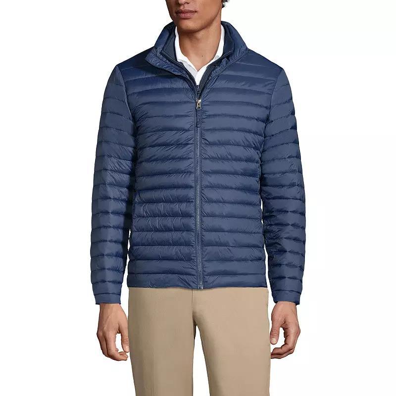 Men's Lands' End School Uniform ThermoPlume Jacket, Size: Large, Green Product Image