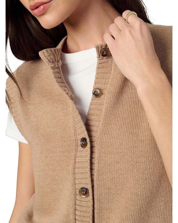 Button Pullover Sweater Vest Product Image