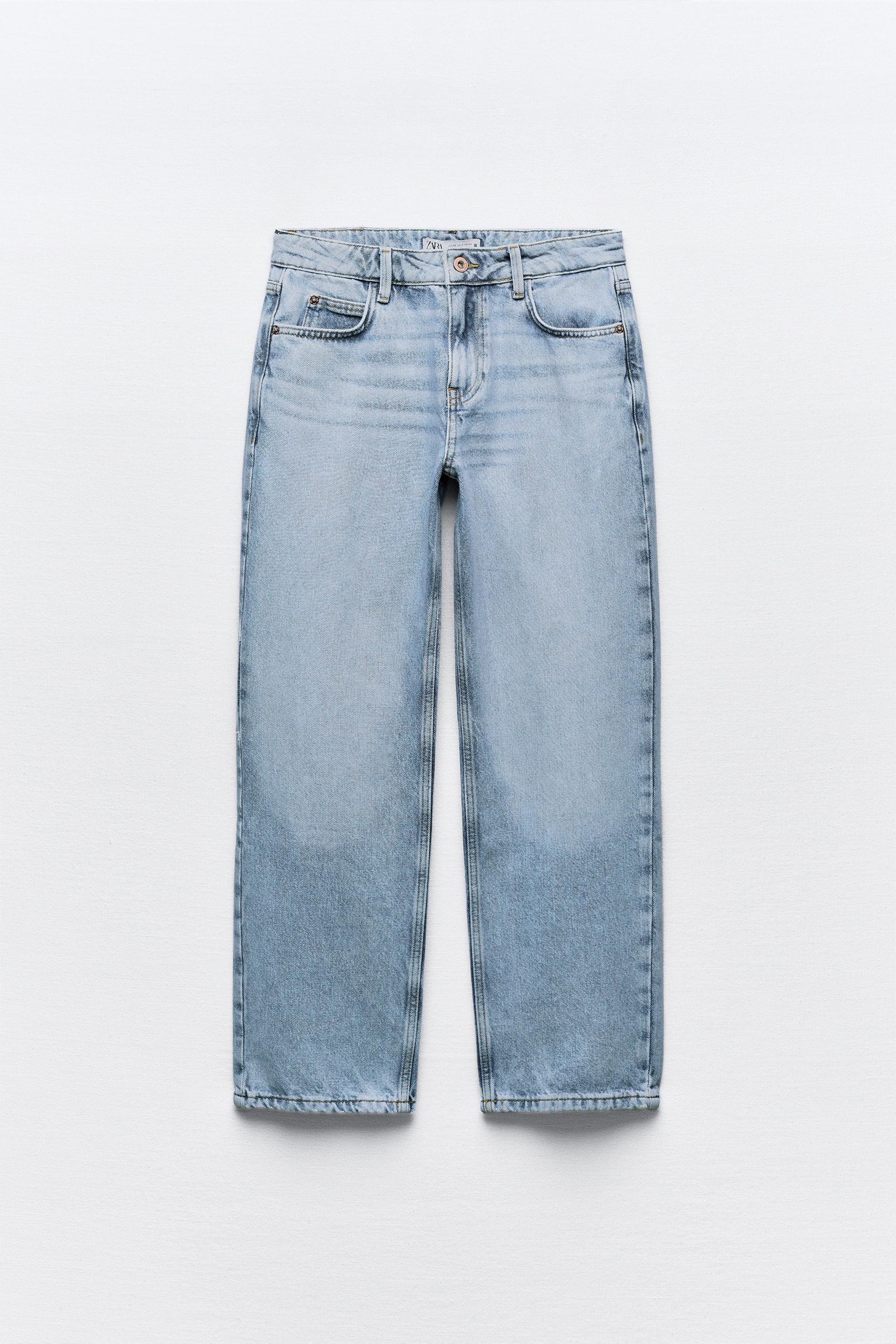 Z1975 HIGH WAIST CROPPED STRAIGHT JEANS Product Image