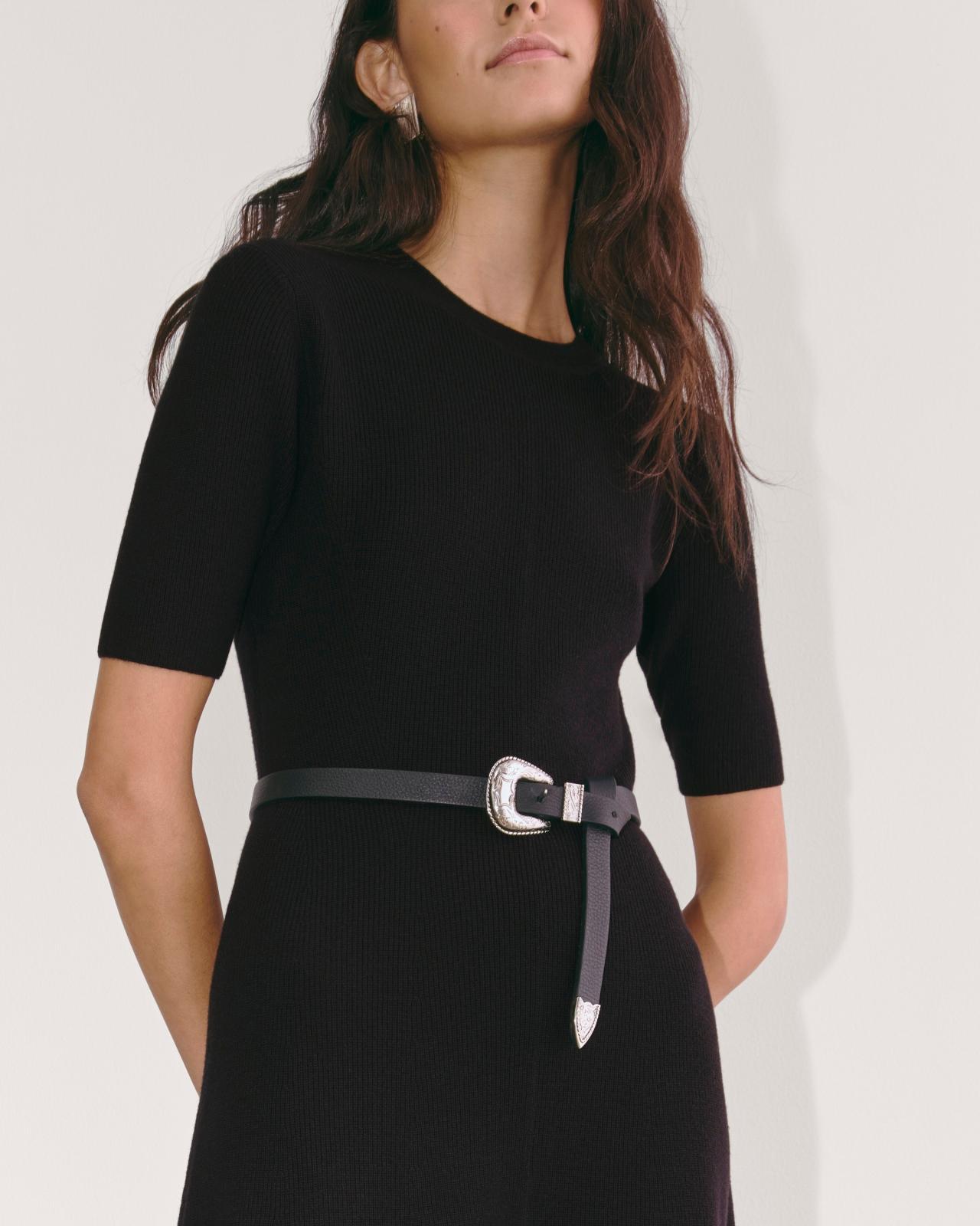 The Ribbed Sweater Dress Product Image