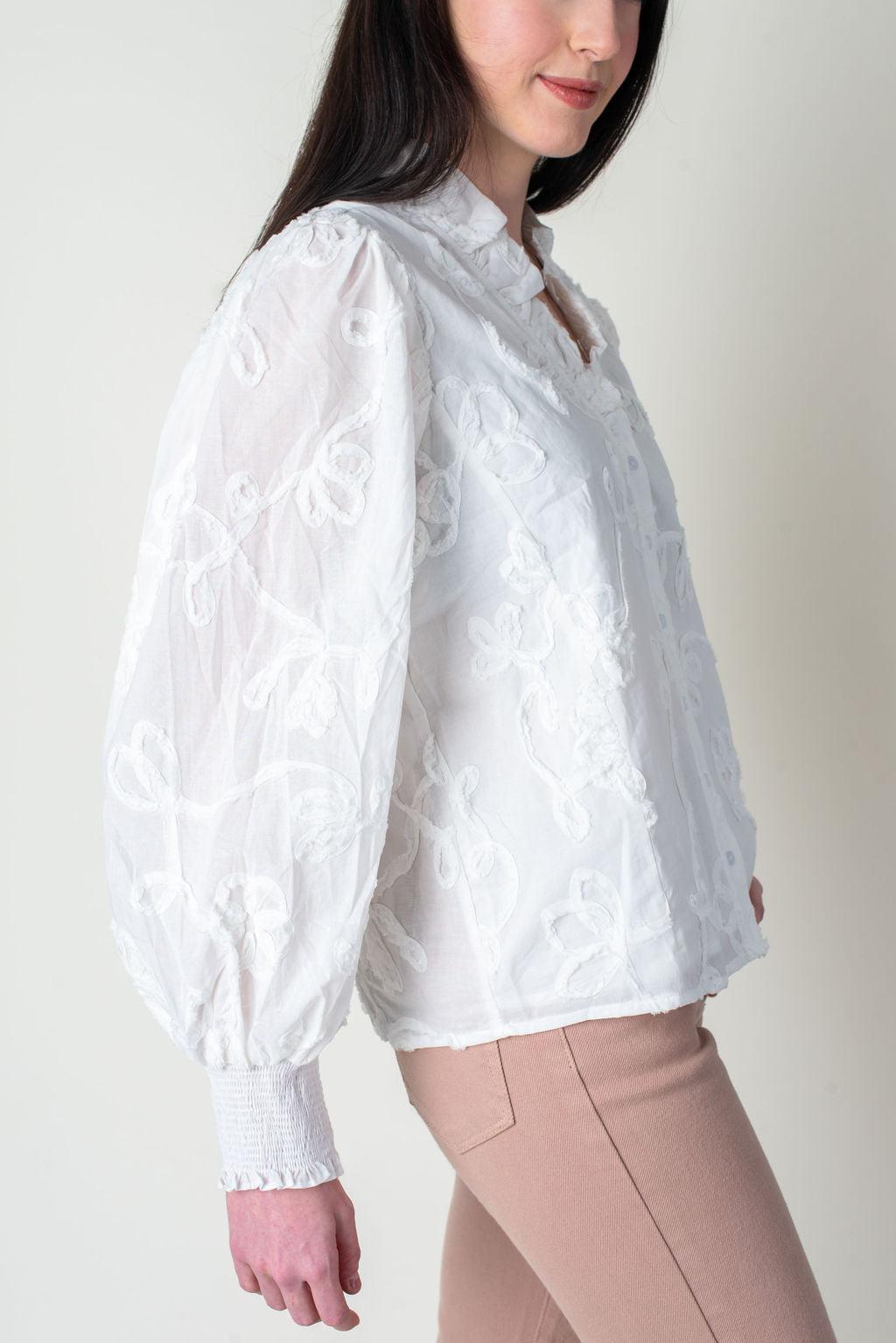 Catch Feelings V-Neck Blouse Product Image