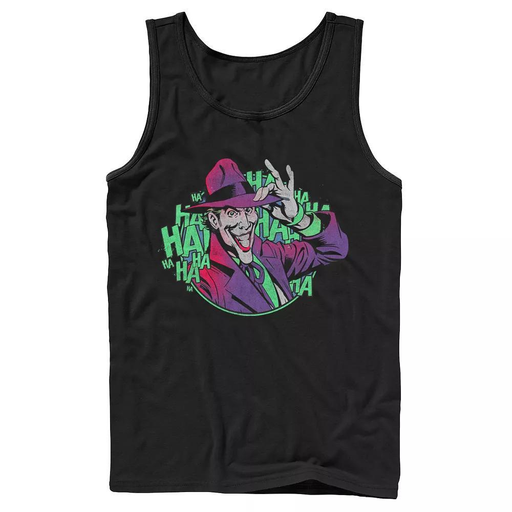 Men's DC Comics Batman The Jokers Hat Tank Top, Size: XL, Black Product Image