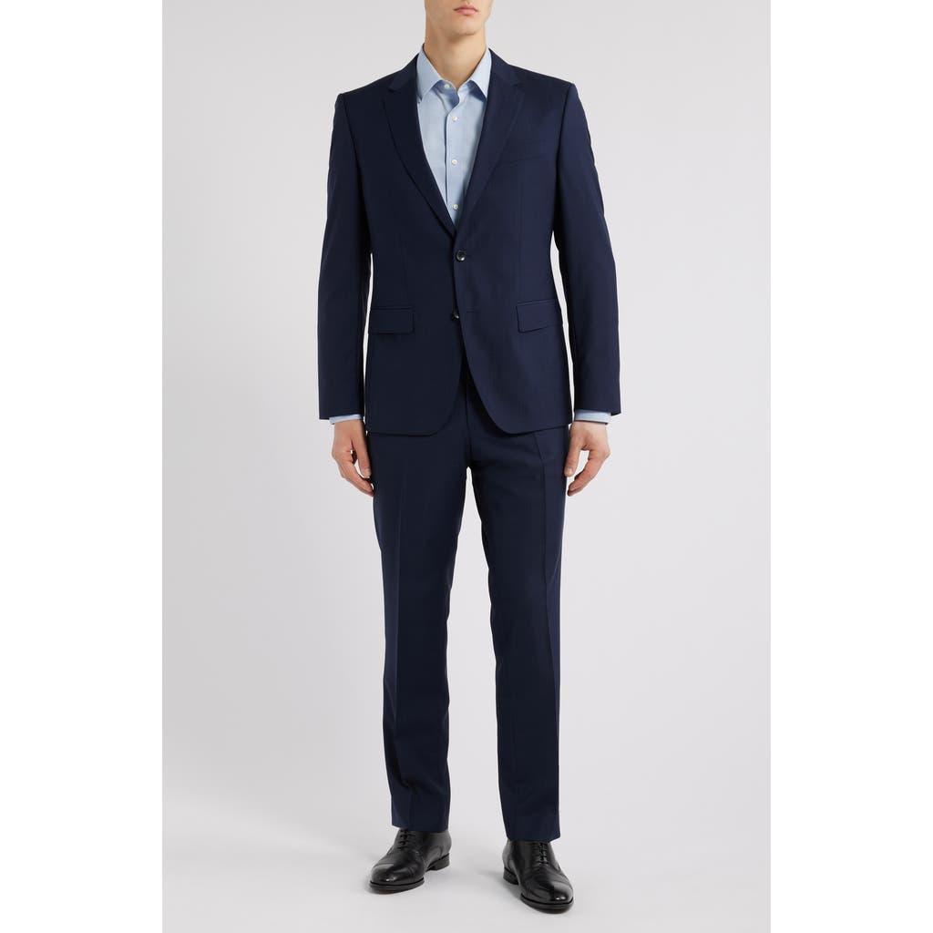 HUGO BOSS Boss Huge Dark Blue Wool Suit Product Image
