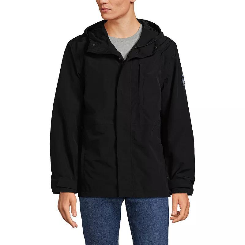 Men's Lands' End Squall Rain Jacket, Size: Medium, Deep  Blue Product Image