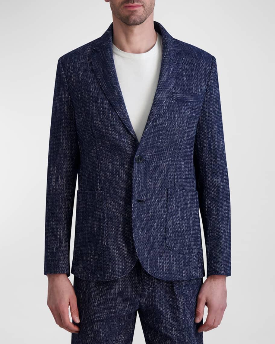 Mens Melange Cotton Blazer Product Image