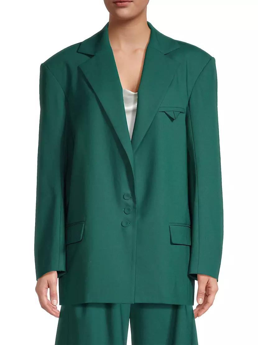 Simpatico Oversized Wool Blazer Product Image