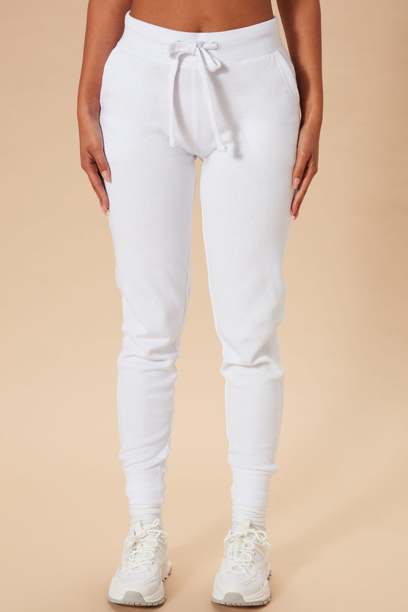 Relaxed Vibe Joggers - White Product Image