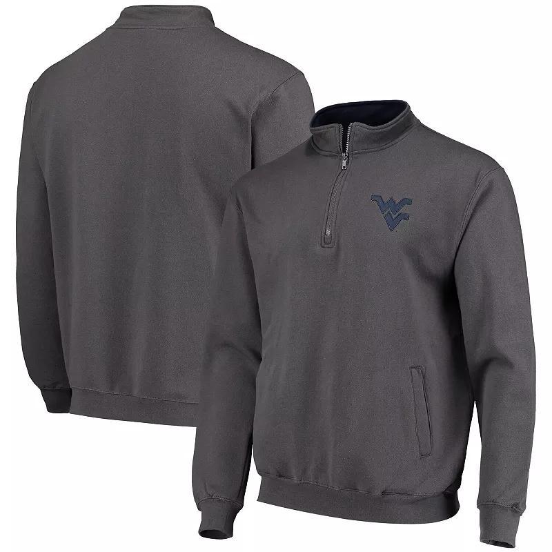 Men's Colosseum Charcoal West Virginia Mountaineers Tortugas Logo Quarter-Zip Jacket, Size: Medium Product Image